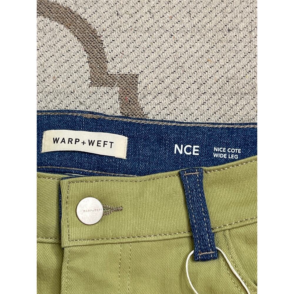 Warp + Weft NCE Nice Cote Wide Leg Two-Tone Two-Faced Jeans Size 14/32 MSRP $98 - Picture 10 of 15